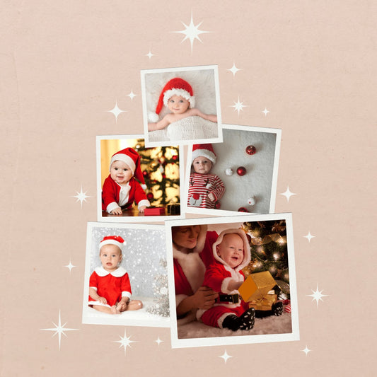 Sapin de Noel de photos de famille