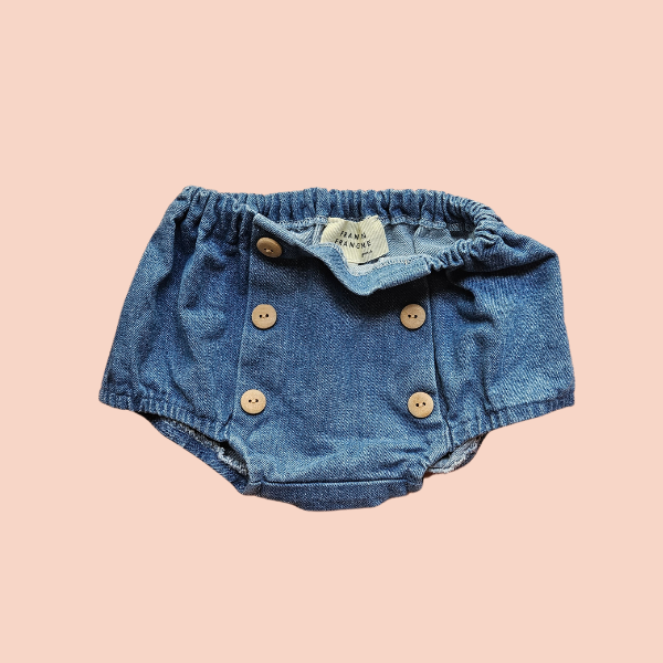 Mon Petit Dressing | Bloomer Frangin Frangine en jeans. Très doux et confortable pour l'été !  Disponible à la location