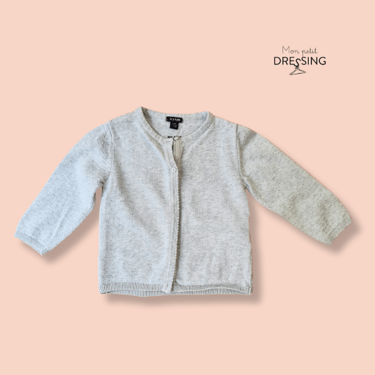 Mon Petit Dressing | Cardigan gris clair éco conception - Kiabi