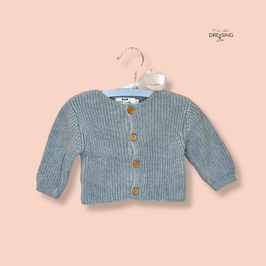 mon-petit-dressing.com | Cardigan vert d'eau en maille de chez Cyrillus