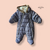 Mon Petit Dressing | Combi-pilote ou manteau à capuche, Obaibi, bleu gris, Capuche fourrure, protection mains et pieds