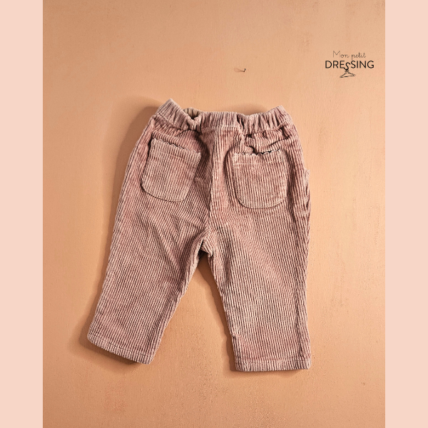 Pantalon rose, 2 poches plaquées, marque Cyrillus