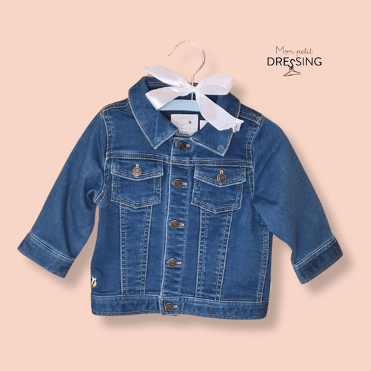 Mon Petit Dressing | Veste jeans, 2 poches plaquées avec rabat. Sergent Major