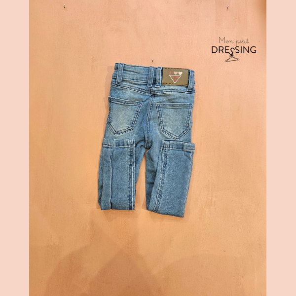 Jeans bleu ciel - 2 poches plaquées, vue de dos