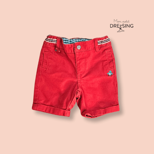 Mon Petit Dressing | Short rouge taille élastique, marque Sergent Major