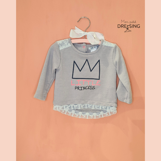 Pull gris princesse 