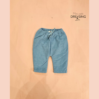 Pantalon velours bleu 