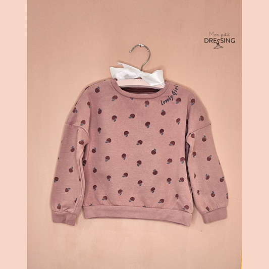 Pull rose cerises